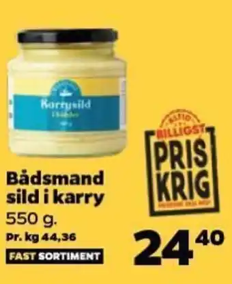 Bådsmand sild i karry