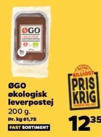 Netto ØGO økologisk leverpostej tilbud
