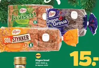 Netto Pågen brød 360-500 g. tilbud