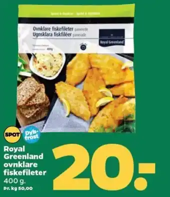 Netto Royal Greenland ovnklare fiskefileter 400 g tilbud