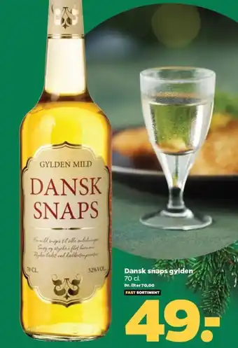 Netto Dansk snaps gylden tilbud