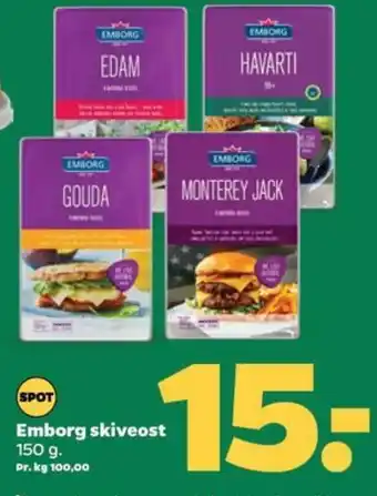 Netto Emborg skiveost tilbud