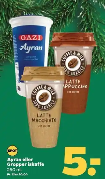 Ayran eller Gropper iskaffe 250 ml