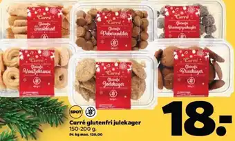 Netto Curré glutenfri julekager 150-200 g. tilbud