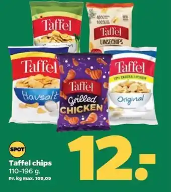 Netto Taffel chips 110-196 g. tilbud