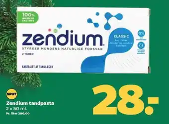 Netto Zendium tandpasta tilbud