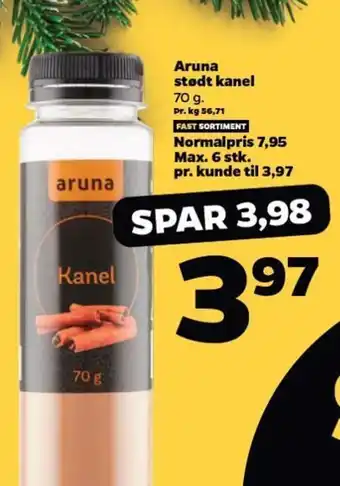 Netto Aruna stødt kanel tilbud