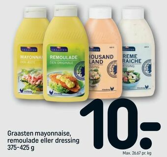 REMA 1000 Graasten mayonnaise, remoulade eller dressing tilbud