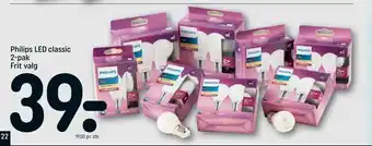 REMA 1000 Philips LED classic 2-pak tilbud