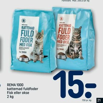 REMA 1000 REMA 1000 kattemad fuldfoder Fisk eller okse tilbud