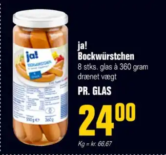 Otto Duborg Ja! bockwurst tilbud