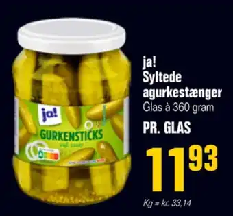 Otto Duborg Ja! agurker syltet tilbud