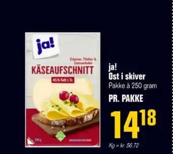 Otto Duborg Ja! skiveost tilbud