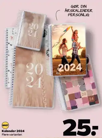 Netto Kalender 2024 Flere varianter. tilbud