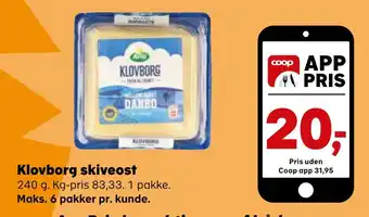 Kvickly Klovborg skiveost tilbud