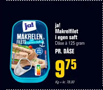 Ja! makrelfilet i egen saft