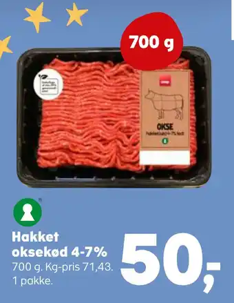 SuperBrugsen Hakket oksekød 4-7% tilbud