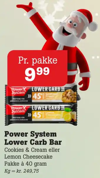 Power system lower carb bar