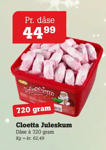 Poetzsch Padborg Cloetta juleskum tilbud