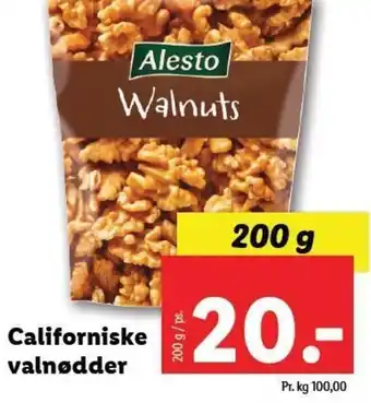 Lidl Californiske valnødder tilbud