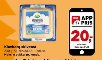 SuperBrugsen Klovborg skiveost tilbud