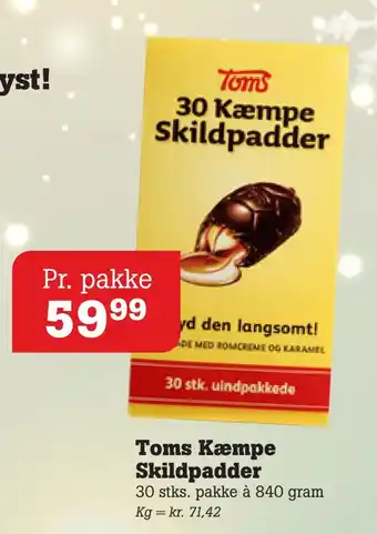 Poetzsch Padborg Toms kæmpe skildpadder tilbud