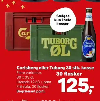 SuperBrugsen Carlsberg eller tuborg 30 stk. kasse tilbud