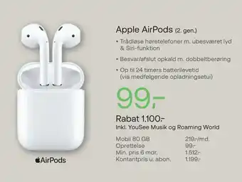 Apple airpods (2. gen.)