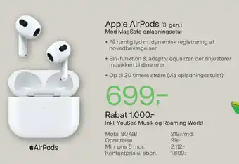 Apple airpods (3. gen.)
