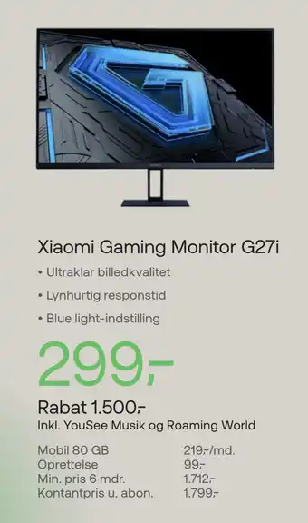 Xiaomi gaming monitor g27i