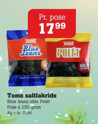 Poetzsch Padborg Toms saltlakrids tilbud
