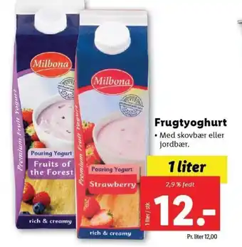 Lidl Frugtyoghurt tilbud