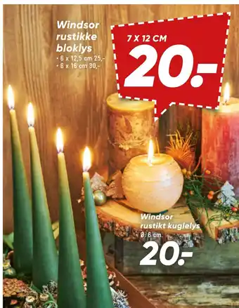 Bilka Windsor rustikke bloklys tilbud