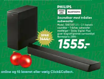 Bilka Soundbar med trådløs subwoofer tilbud