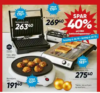 Bilka Spar 40% på obh køkkenelapparater tilbud