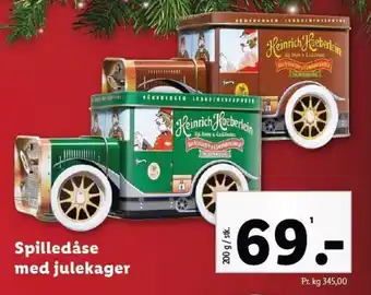 Lidl Spilledåse med julekager tilbud