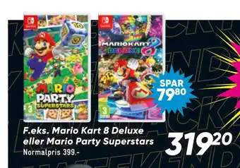 Bilka Mario kart 8 deluxe eller mario party superstars tilbud