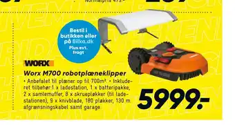 Bilka Worx m700 robotplæneklipper tilbud