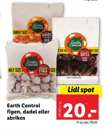 Earth control figen, dadel eller abrikos