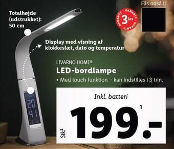 Lidl LIVARNO HOMEⓇ LED-bordlampe tilbud