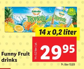 Lidl Funny fruit drinks tilbud