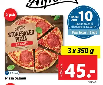 Lidl Pizza salami tilbud