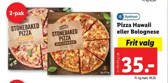 Lidl Pizza hawaii eller bolognese tilbud