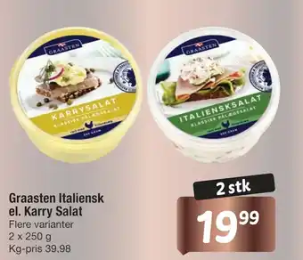 Fakta Tyskland Graasten italiensk el. karry salat tilbud