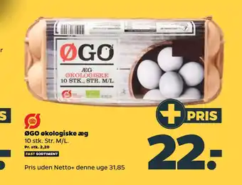 Netto Øgo økologiske æg tilbud