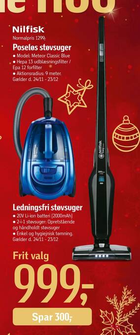 Føtex Ledningsfri støvsuger tilbud