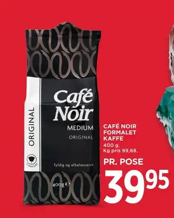 MENY Café noir formalet kaffe tilbud