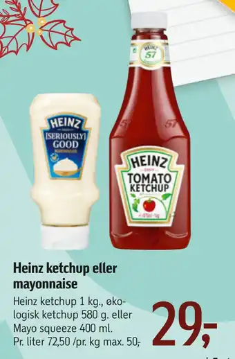 Føtex Heinz ketchup eller mayonnaise tilbud