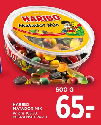 MENY Haribo matador mix tilbud