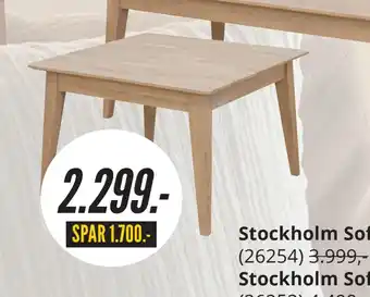 My Home Stockholm sofabord 80 x 80 cm tilbud